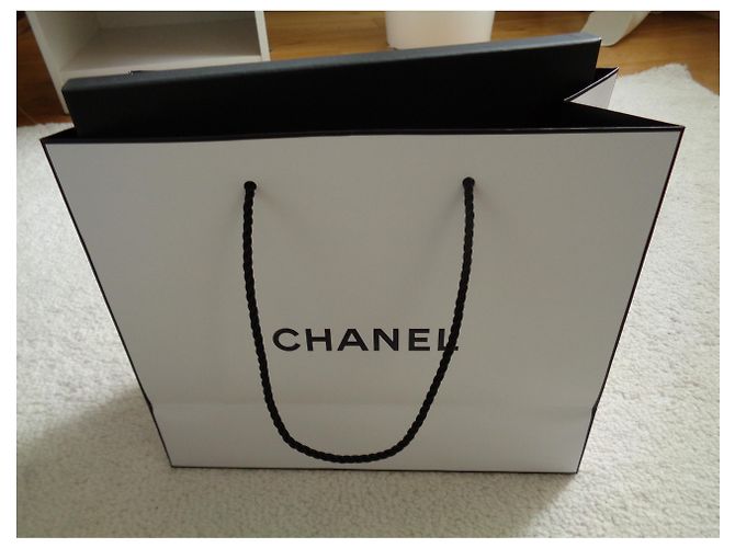 Sciarpa Chanel in seta bianco sporco Multicolore - vista 7