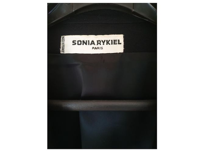 Sonia Rykiel Navy Blue Wool Blazer Jacket - view 6
