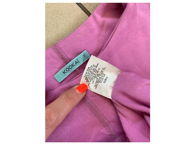 Vestido KOOKAÏ rosa de algodón y elastano - vista 4