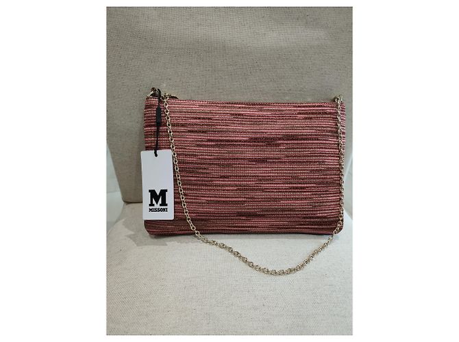 Pochette Missoni Rosa in Tessuto - vista 4