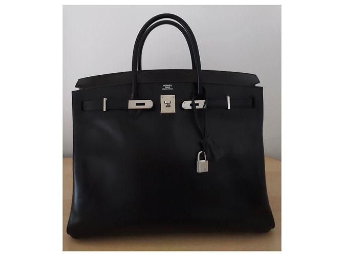 Hermès HERMES BIRKIN 40 pelle nera Nero - vista 11