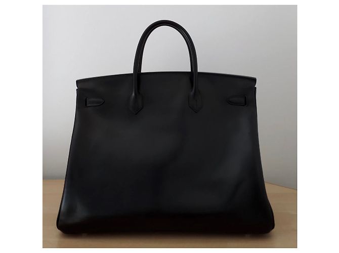 Hermès HERMES BIRKIN 40 pelle nera Nero - vista 3