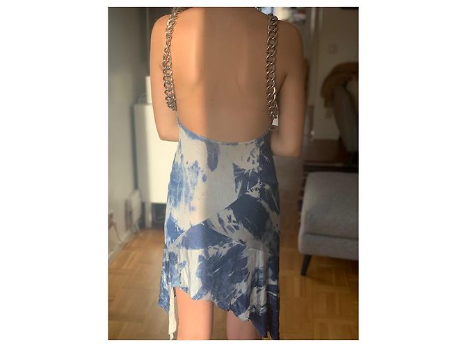 Abito Dior by Galliano con catena argento e collana con logo ID - vista 3