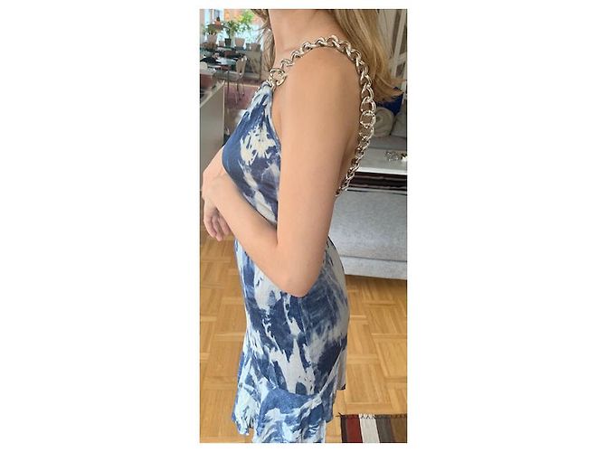 Abito Dior by Galliano con catena argento e collana con logo ID - vista 5