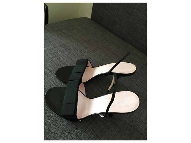 Sandali Céline in vernice nera 38 Nero - vista 2