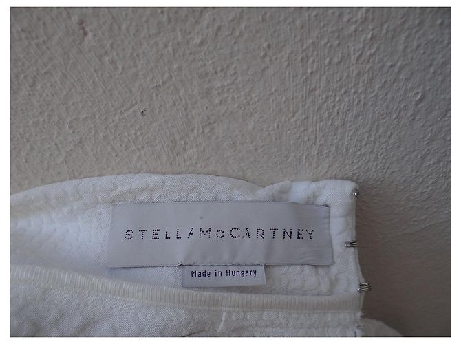 Stella Mc Cartney Stella McCartney Kleid aus Rayon im Python-Stil Creme Roh - Ansicht 13