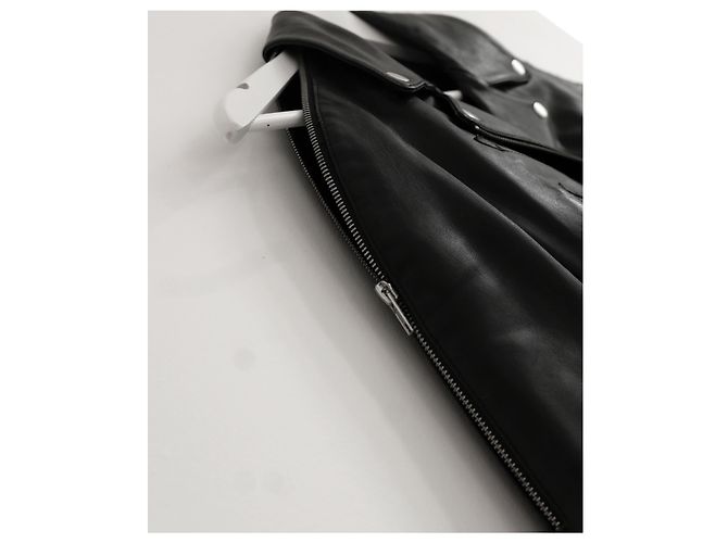 Jeremy Scott Biker court à manches zippées Noir - vue 4