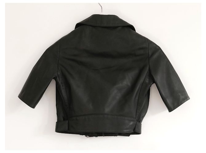 Jeremy Scott Biker court à manches zippées Noir - vue 5