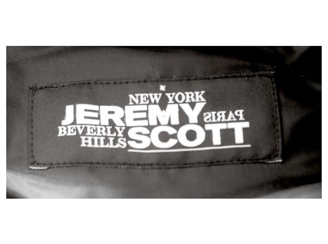 Jeremy Scott Biker court à manches zippées Noir - vue 6