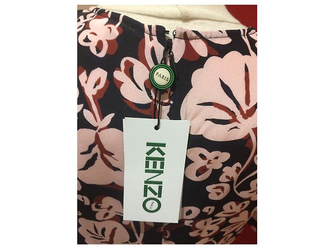 Top Tunica Kenzo in Seta Multicolore - vista 4