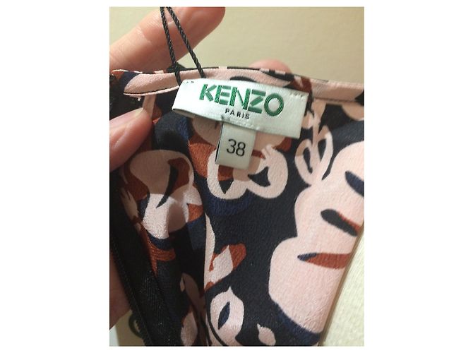 Top Tunica Kenzo in Seta Multicolore - vista 5