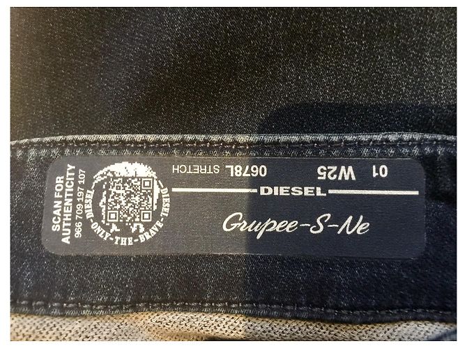 Diesel Grupee S Ne Sweat Jeans W25 l30 Azul - vista 6