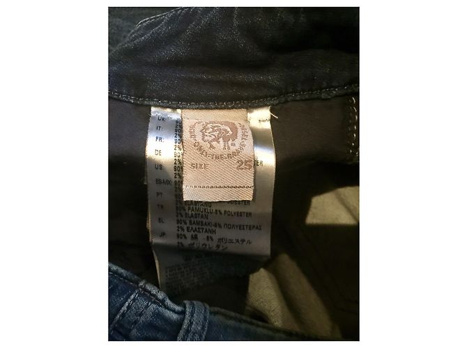 Diesel Grupee S Ne Sweat Jeans W25 l30 Azul - vista 8
