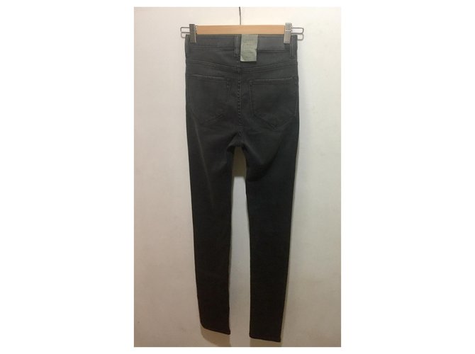 All Saints Vaqueros pitillo gris oscuro W24 l29 - vista 5