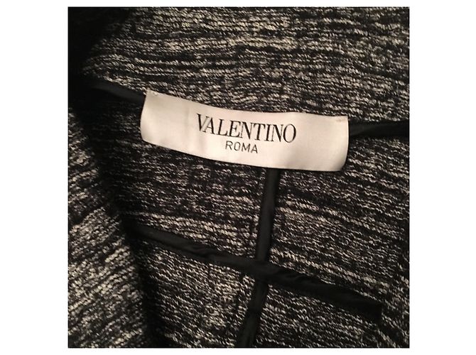 Valentino Oversize Wollmantel Grau - Ansicht 2