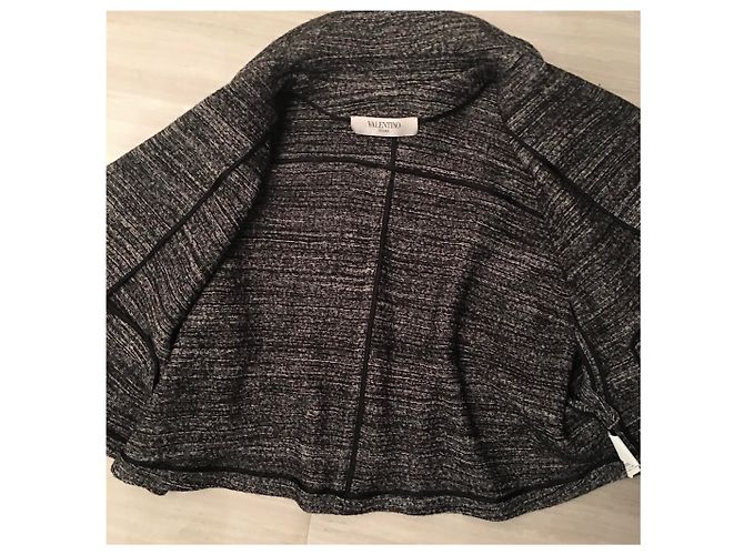 Valentino Oversize Wollmantel Grau - Ansicht 3
