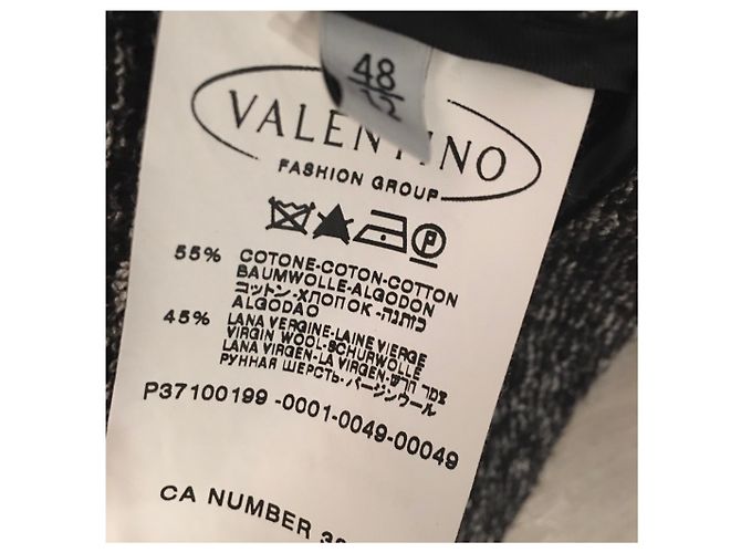 Valentino Oversize Wollmantel Grau - Ansicht 4