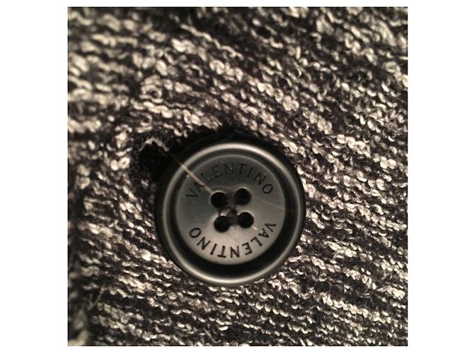 Valentino Oversize Wollmantel Grau - Ansicht 5