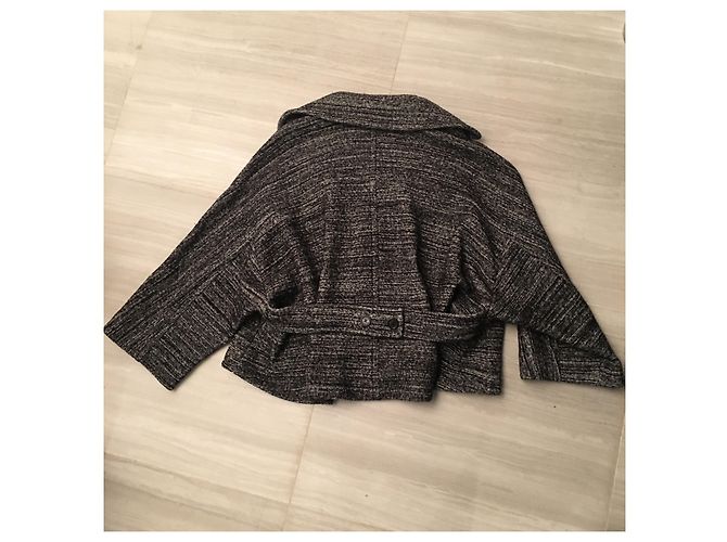 Valentino Oversize Wollmantel Grau - Ansicht 6