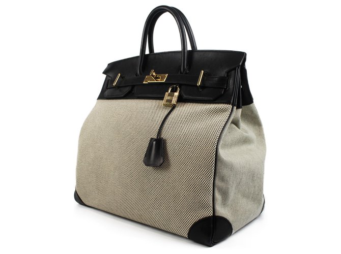 Haut à courroies Hermès HAC Beige - Ansicht 3