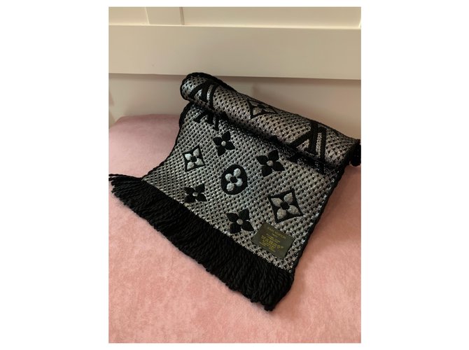 Louis Vuitton Logomania-Schal Schwarz - Ansicht 2
