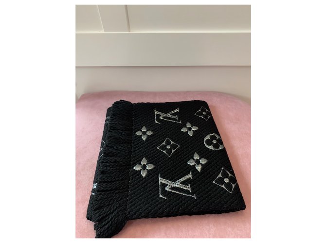Louis Vuitton Logomania-Schal Schwarz - Ansicht 3