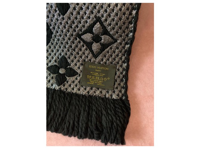 Louis Vuitton Logomania-Schal Schwarz - Ansicht 5