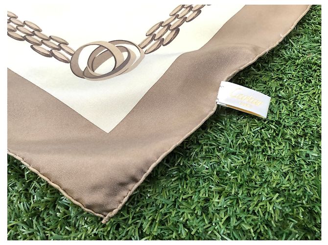 Cartier Sciarpa 90 X 90 centimetro Beige - vista 4