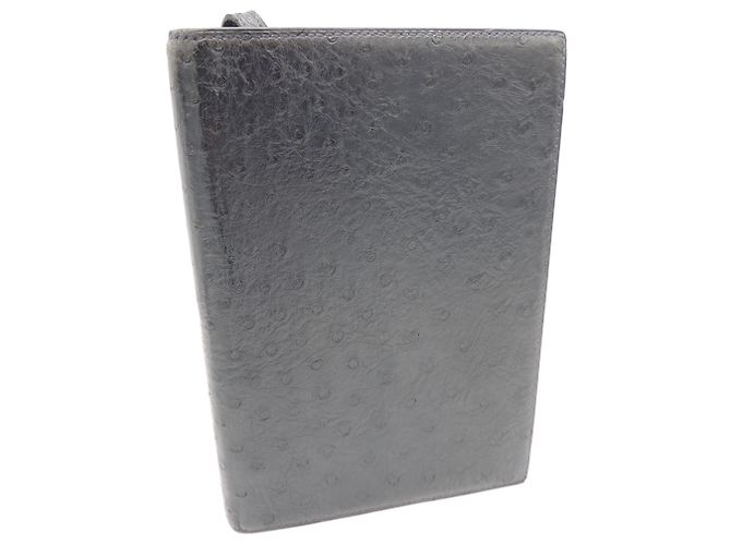 Hermès HERMES AGENDA GM IN STRUZZO BLU MARINO Blu navy - vista 3