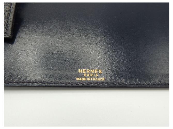 Hermès HERMES AGENDA GM IN STRUZZO BLU MARINO Blu navy - vista 5