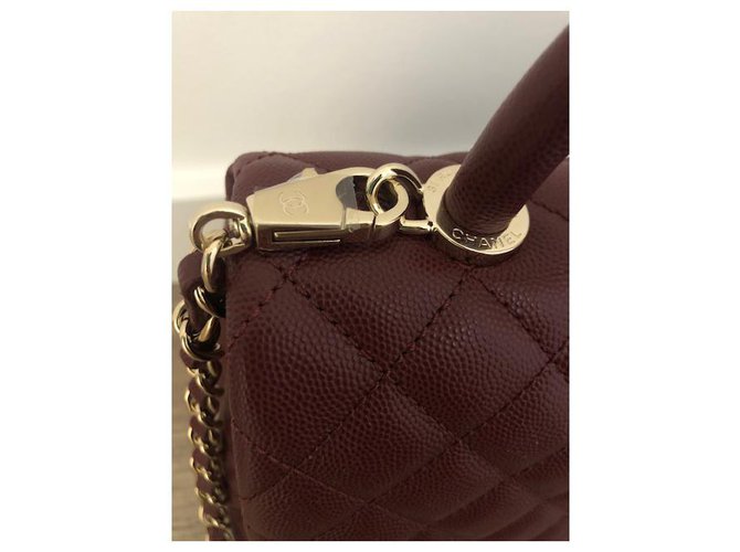 Coco Handle Chanel BORSA CON PATTA CON MANICO SUPERIORE Bordò - vista 2