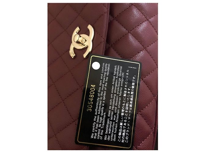 Coco Handle Chanel BORSA CON PATTA CON MANICO SUPERIORE Bordò - vista 4
