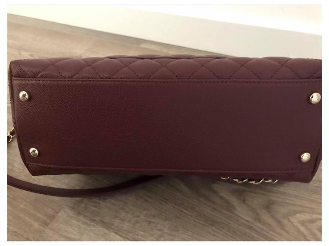 Coco Handle Chanel BORSA CON PATTA CON MANICO SUPERIORE Bordò - vista 5