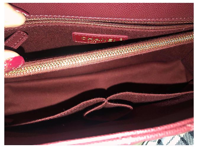 Coco Handle Chanel BORSA CON PATTA CON MANICO SUPERIORE Bordò - vista 6