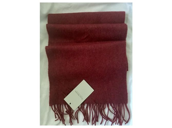 Autre Marque Sciarpa in cashmere scozzese in rosso - vista 3