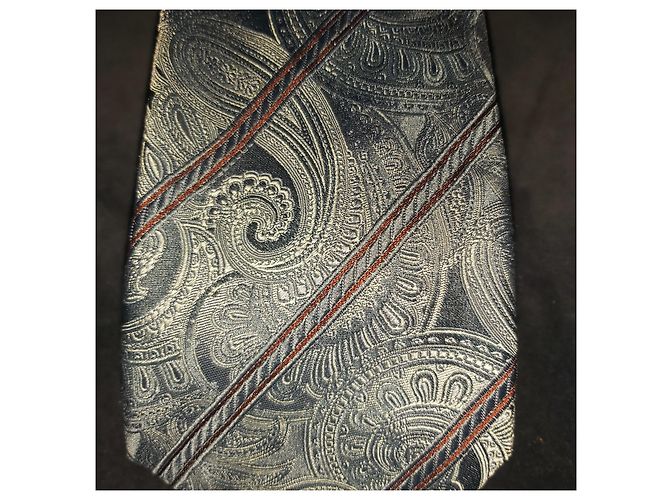 CANALI / BLUE SILK TIE MIT TEXTURED EFFECT / NEU MIT LABEL CANALI LABEL Hellblau - Ansicht 2