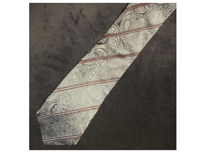 CANALI / BLUE SILK TIE MIT TEXTURED EFFECT / NEU MIT LABEL CANALI LABEL Hellblau - Ansicht 9