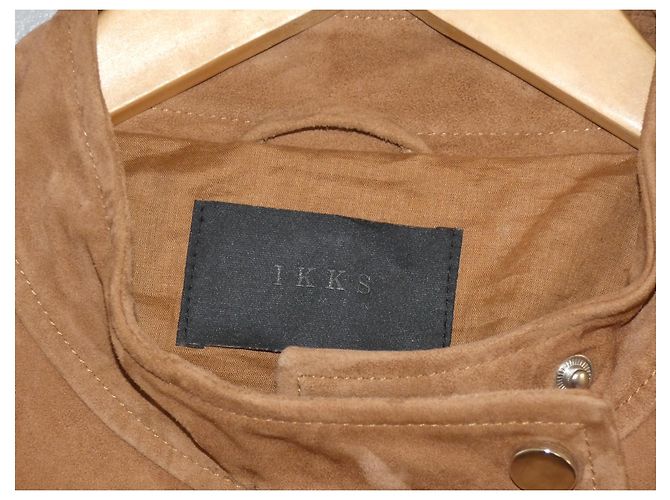 Ikks Jacke aus Ziegenleder in Kamel Größe L Braun Hellbraun Karamell - Ansicht 3