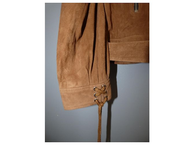 Ikks Jacke aus Ziegenleder in Kamel Größe L Braun Hellbraun Karamell - Ansicht 6