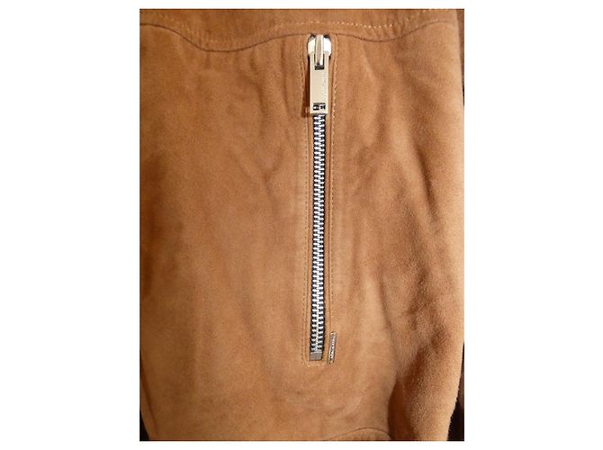 Ikks Jacke aus Ziegenleder in Kamel Größe L Braun Hellbraun Karamell - Ansicht 7