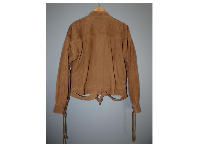 Ikks Jacke aus Ziegenleder in Kamel Größe L Braun Hellbraun Karamell - Ansicht 8