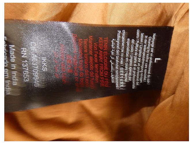 Ikks Jacke aus Ziegenleder in Kamel Größe L Braun Hellbraun Karamell - Ansicht 9