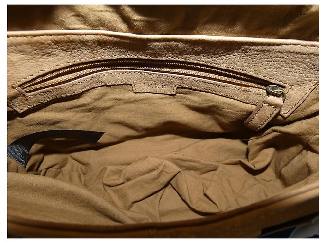 Borsa a tracolla Ikks in pelle di vitello sabbia Marrone Beige Marrone chiaro - vista 13