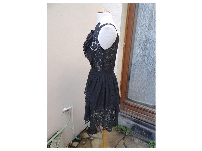 Vestido Nina Ricci negro de algodón Talla 38 - vista 6