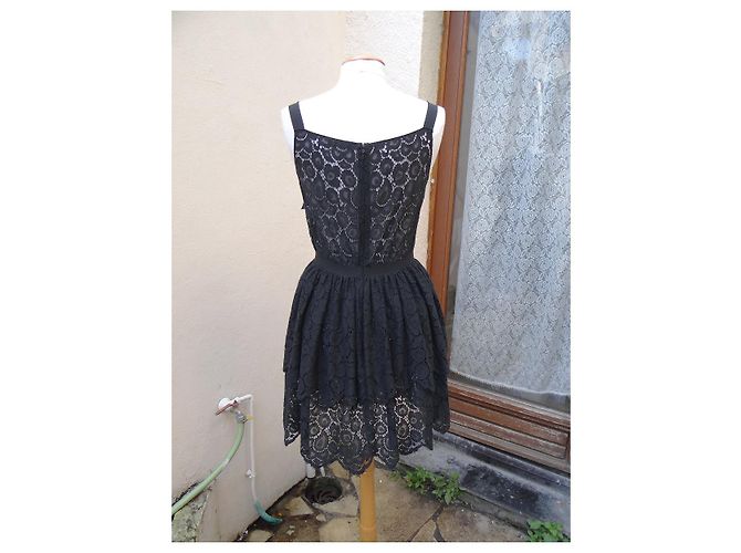 Vestido Nina Ricci negro de algodón Talla 38 - vista 8