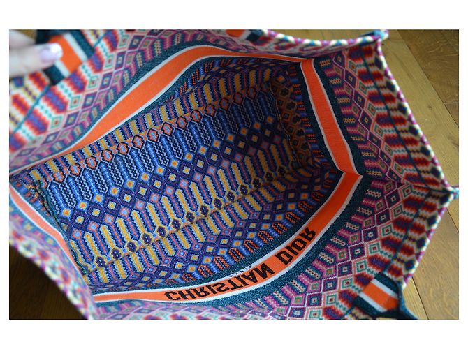Book Tote Borsa tote messicana ricamata Christian Dior - vista 12