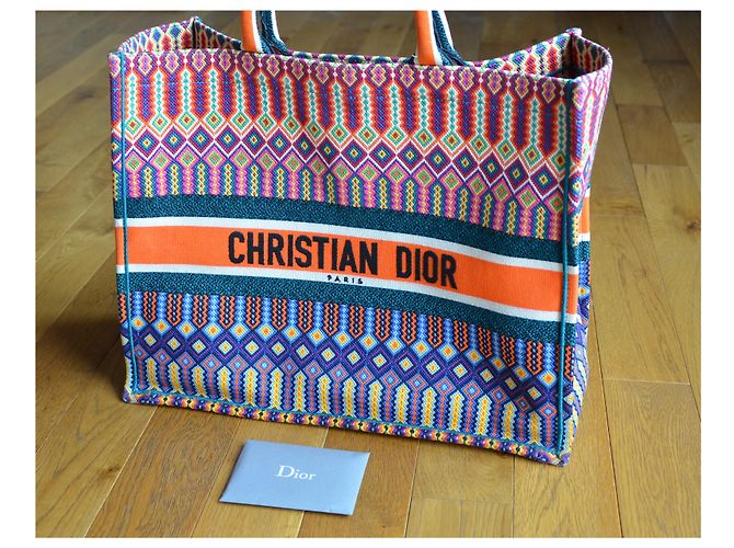 Book Tote Borsa tote messicana ricamata Christian Dior - vista 13