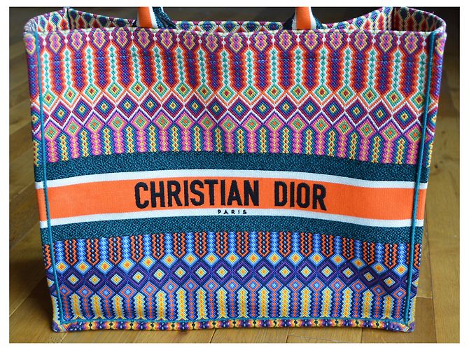 Book Tote Borsa tote messicana ricamata Christian Dior - vista 2
