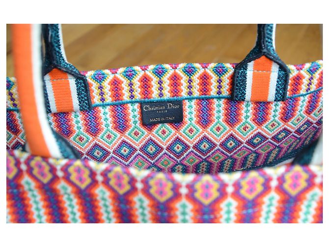 Book Tote Borsa tote messicana ricamata Christian Dior - vista 4
