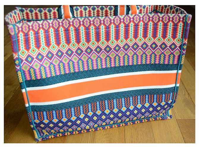 Book Tote Borsa tote messicana ricamata Christian Dior - vista 6